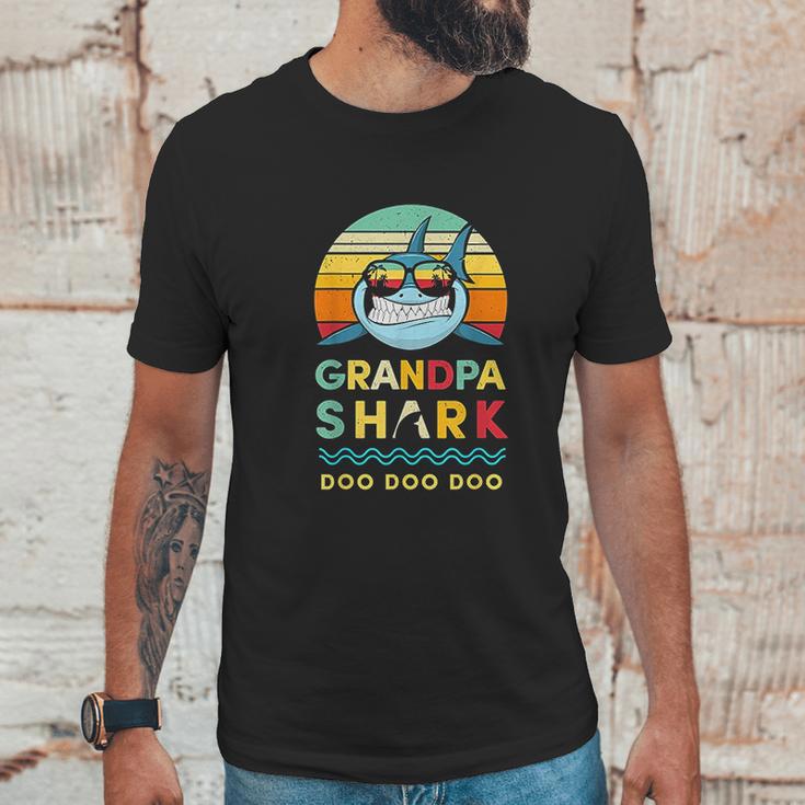 Grandpa Shark Gift For Grandfather Men T-Shirt