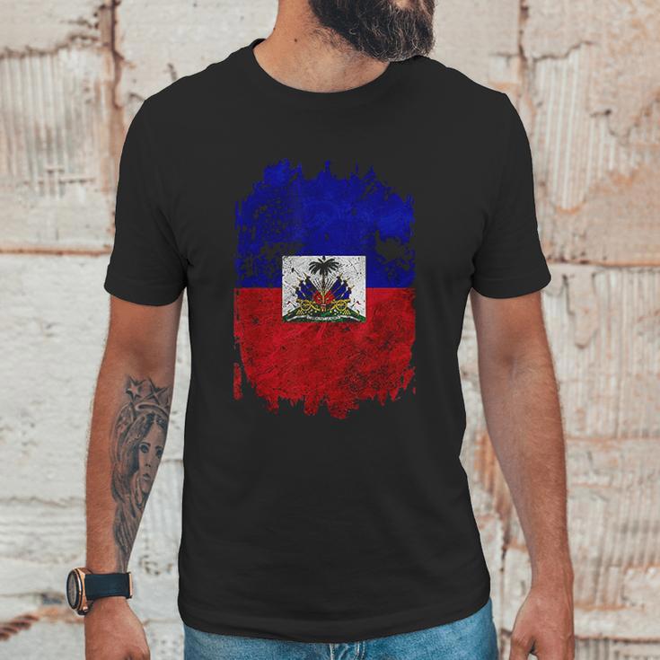 Haitian Flag Nou La Zoe Pound Cool Gift Haiti Men T-Shirt