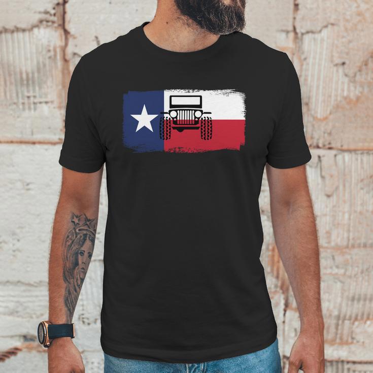 Jeep Texas Flag Men T-Shirt