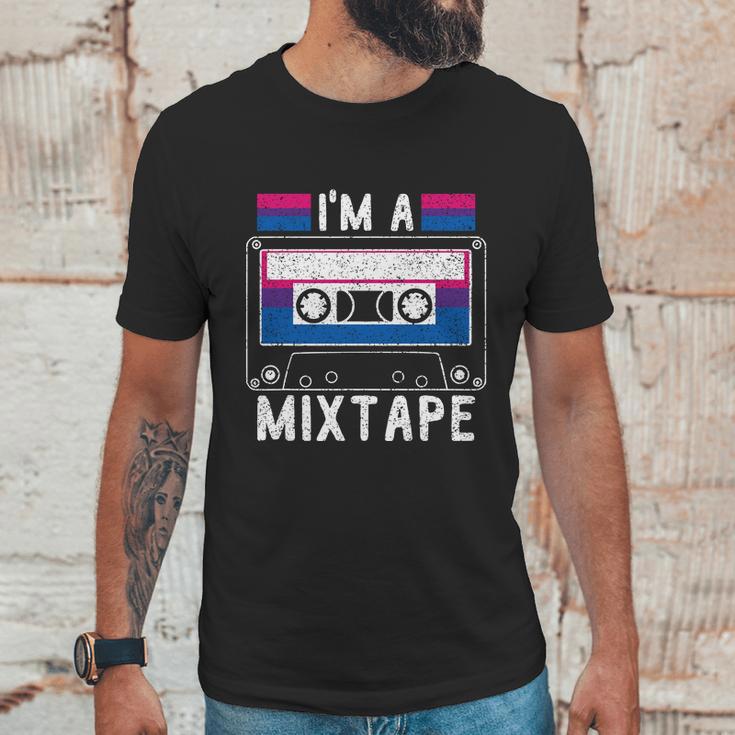 Im A Mixtape Bi Sexual Flag Supporter Lgbt Merchandise Graphic Design Printed Casual Daily Basic Men T-Shirt