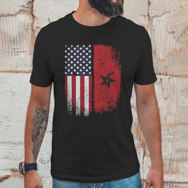 Moorish American Flag Morocco Usa Moroccan Star Men T-Shirt