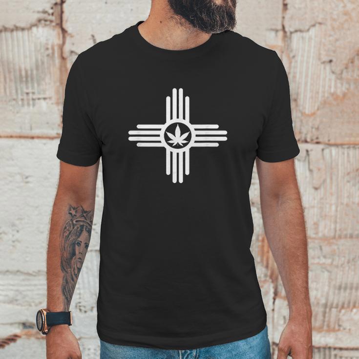 New Mexico Flag Sun Pot Leaf Men T-Shirt