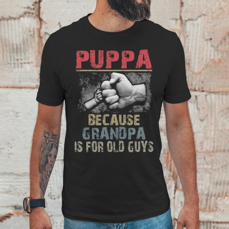 Puppa Because Grandpa Old Guys Men T-Shirt