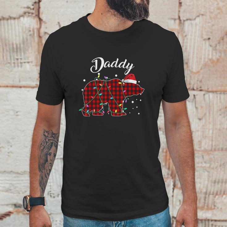 Red Plaid Daddy Bear Matching Buffalo Pajama Men T-Shirt