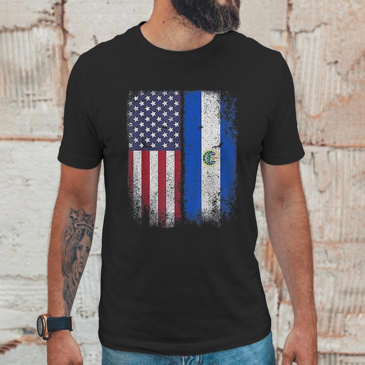 Salvadoran American Flag Men T-Shirt