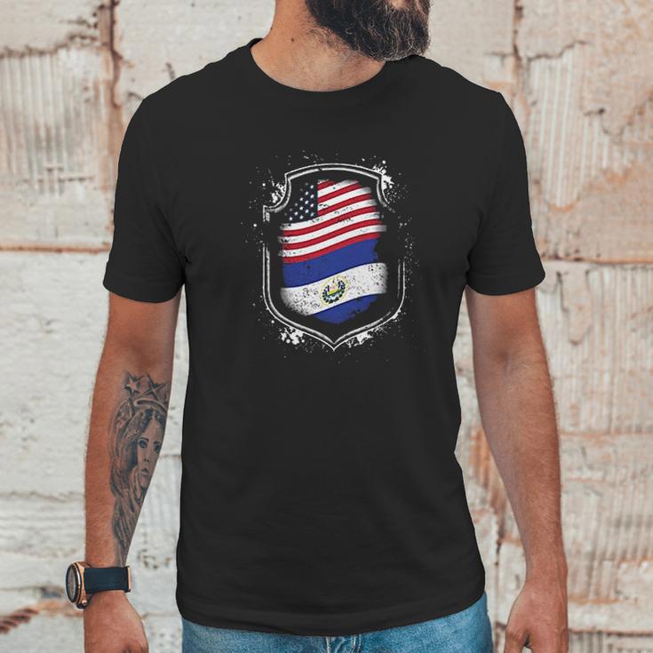 Salvadorian American Flags Of El Salvador And Usa Men T-Shirt