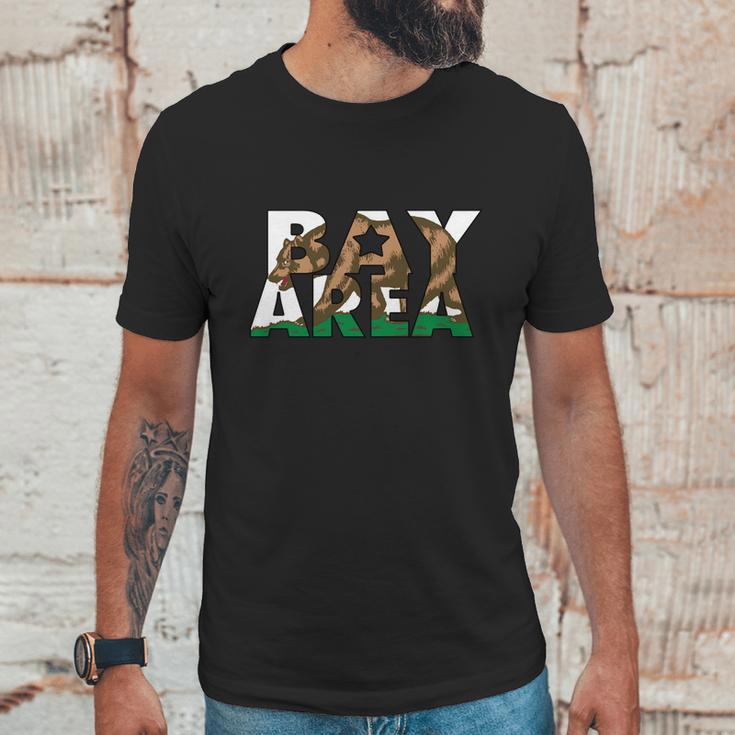 San Francisco Bay Area California Flag Bear Men T-Shirt