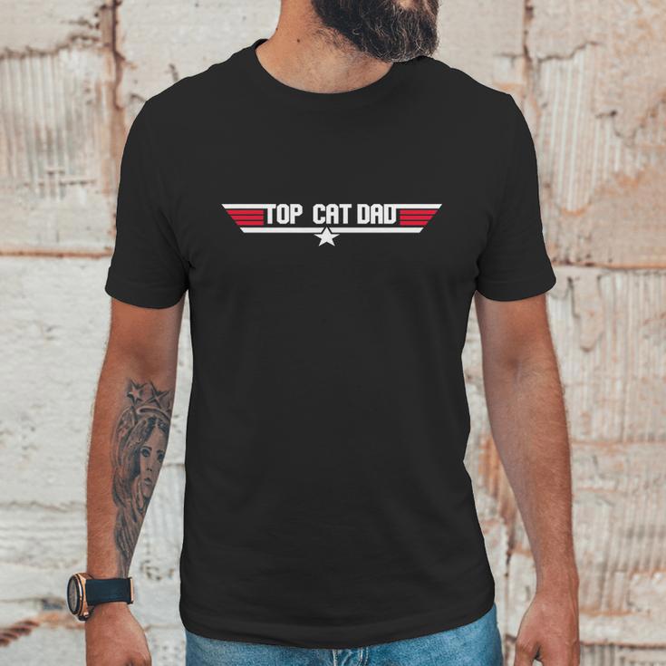 Top Cat Dad Funny Cat Father 80S Fathers Day Gift Men T-Shirt