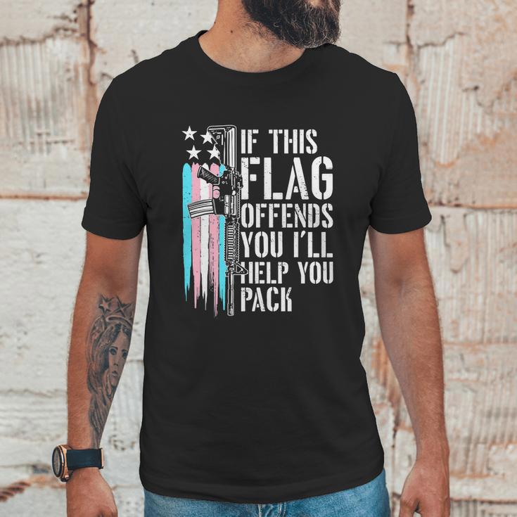 Transgender If This Flag Offends You Ar15 Gun Rights Trans Men T-Shirt