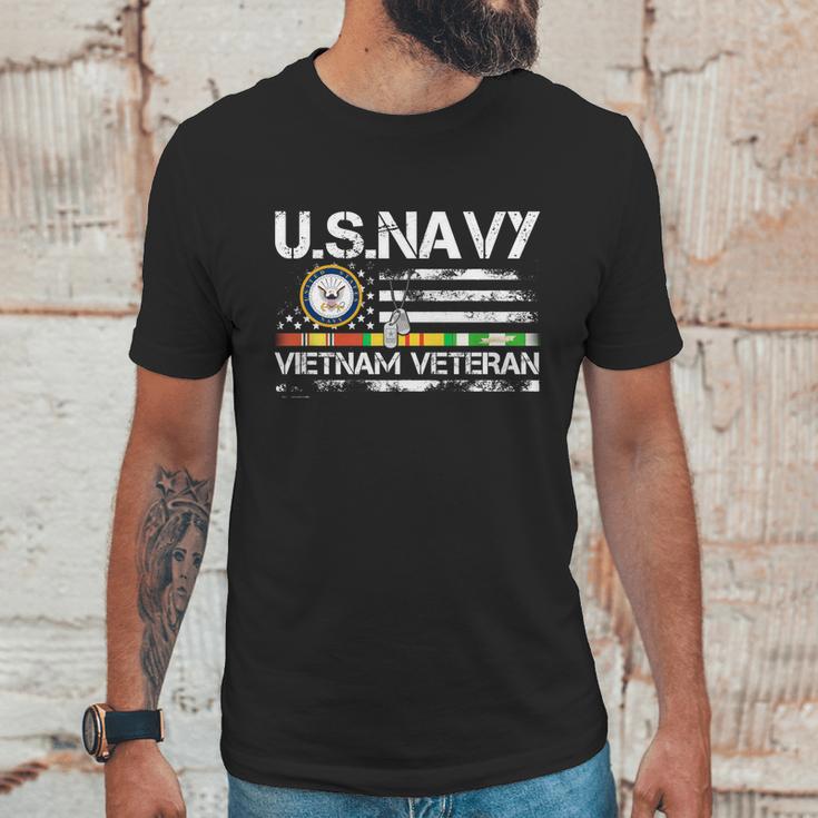 Us Navy Vietnam Veteran Usa Flag Vietnam Vet Flag Gift Graphic Design Printed Casual Daily Basic Men T-Shirt