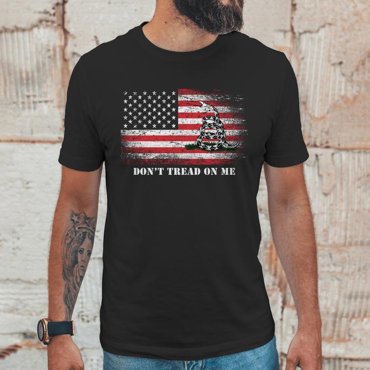 Usa Vintage Flag Dont Tread On Me Men T-Shirt