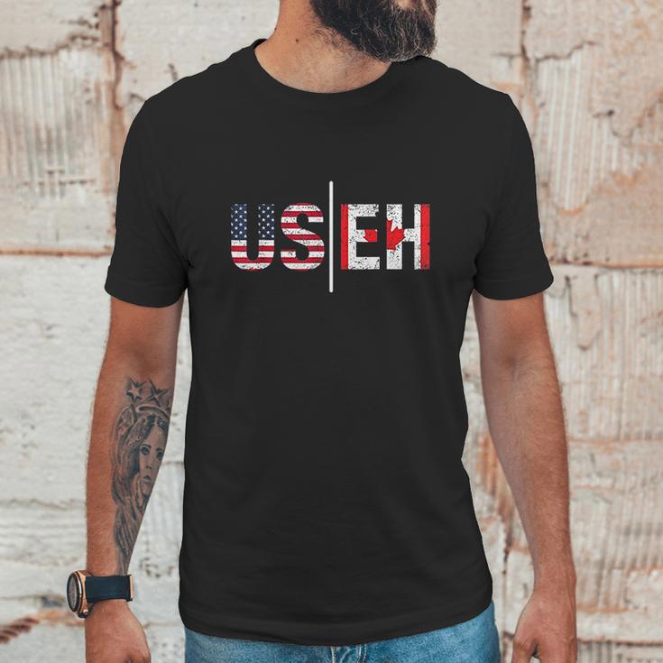 Useh Us Eh Usa Flag Pride Canadian Canada Men T-Shirt