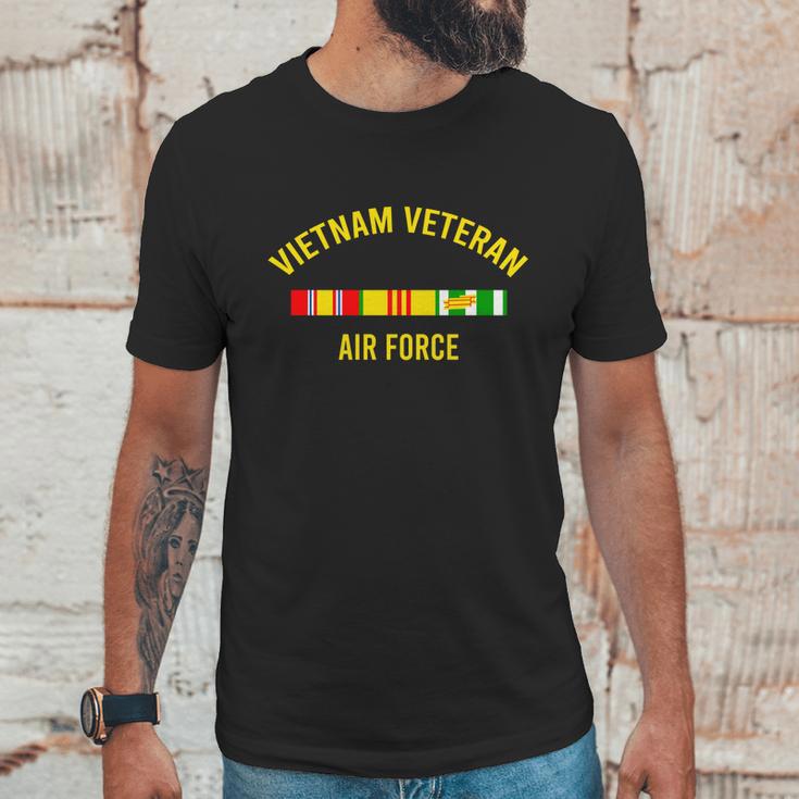 Vietnam Veteran Airforce Award Ribbon Bar Cool Soldier Gift Pullover Hoodie Men T-Shirt