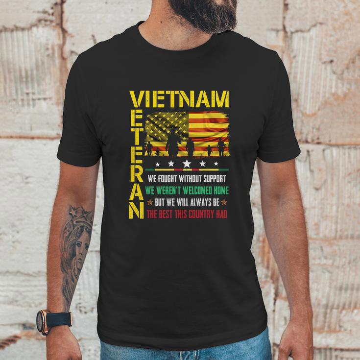 Vietnam Veteran We Fought Without Support We Weren’T Welcome Graphic Design Printed Casual Daily Basic Men T-Shirt