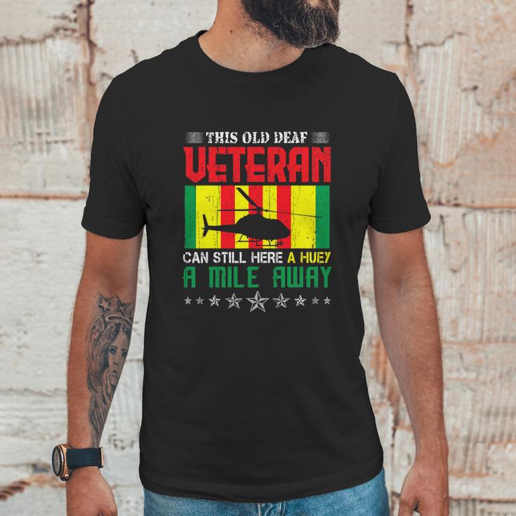 Vietnam Veteran Uh1 Huey Helicopter Graphic Design Printed Casual Daily Basic Men T-Shirt