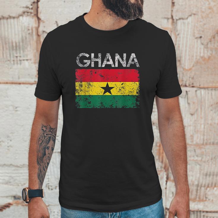 Vintage Ghana Ghanaian Flag Pride Gift Men T-Shirt