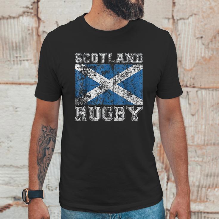 Vintage Style Saltire Scottish Flag Men T-Shirt