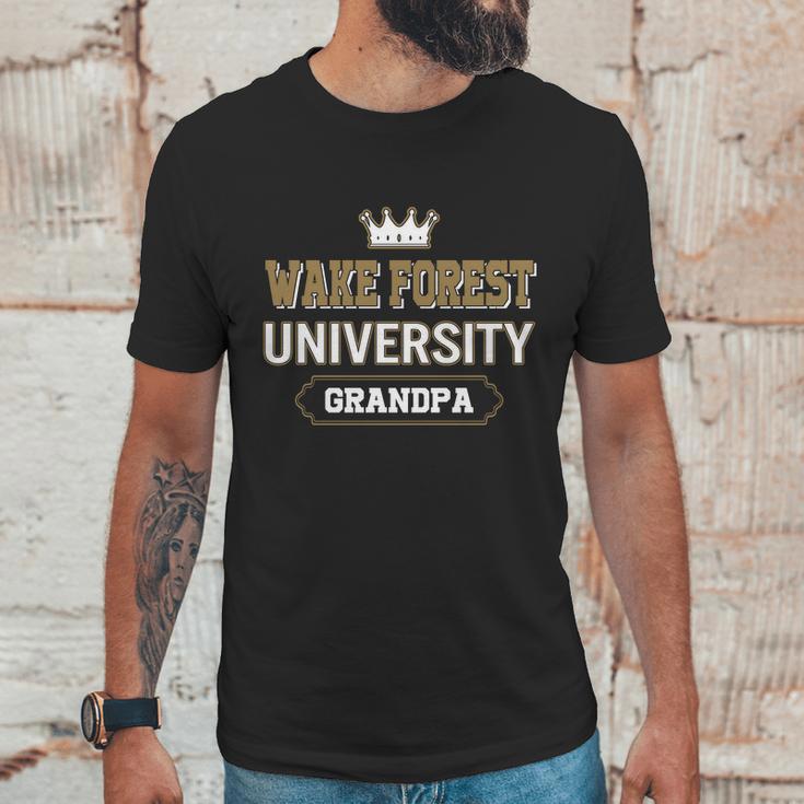 Wake Forest University Grandpa Great Gift For Grandparents Men T-Shirt