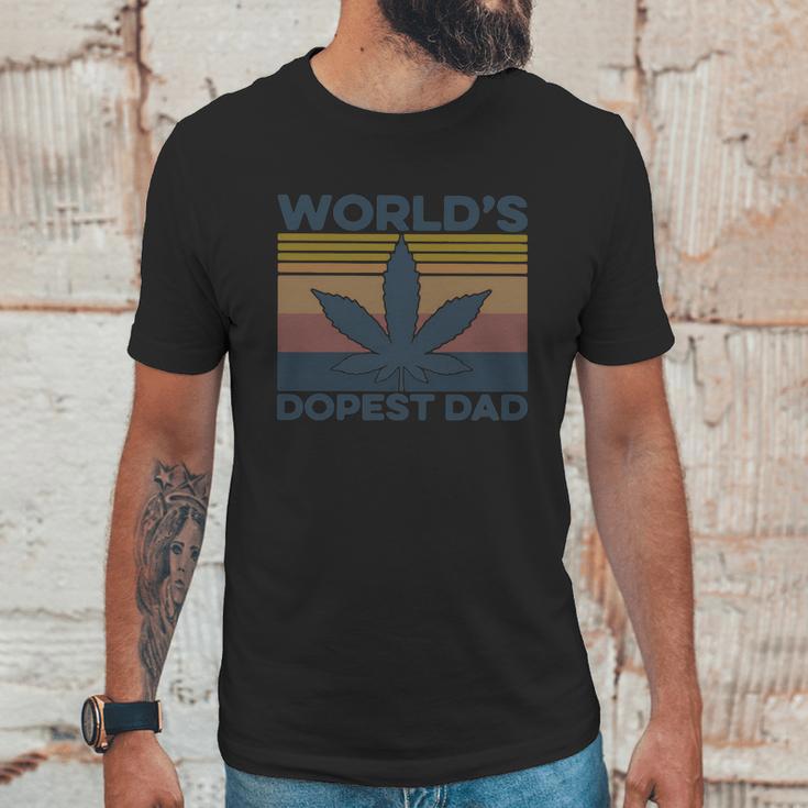 World’S Dopest Dad Weed Vintage Shirtc Men T-Shirt