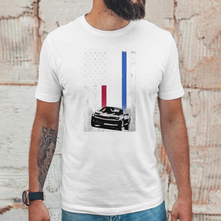 Camaro Lover - American Flag T-Shirt Men T-Shirt