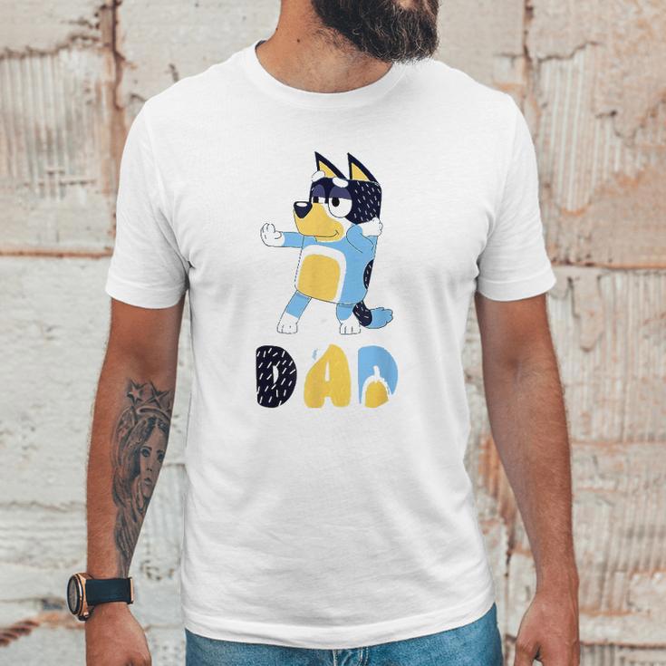 Dad Dog Cartoon Kid Anime B-Lueys Men T-Shirt