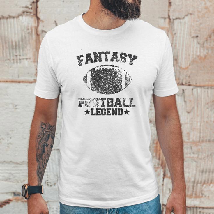 Fantasy Football Legend Funny Season Novelty Graphic Dad Gameday Men T-Shirt