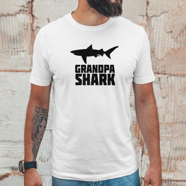 Grandpa Shark Shirt Matching Family Tribe Papa Men T-Shirt