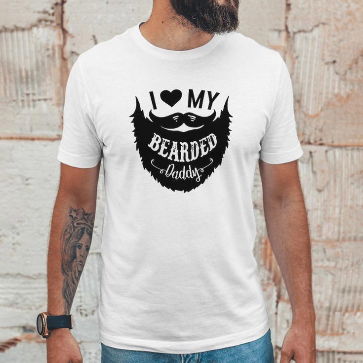 I Love My Bearded Daddy Funny Gift Idea Baby Creeper Boys Girls Men T-Shirt