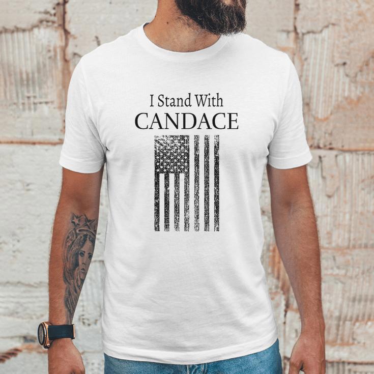 I Stand With Candace Patriot Usa Flag Men T-Shirt