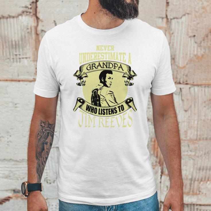 Never Underestimate A Grandpa Who Listens To Jim Reeves Men T-Shirt