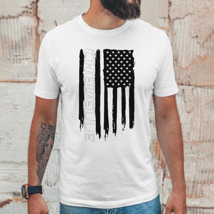 Wheel Spin Addict Chevelle Usa Flag Men T-Shirt