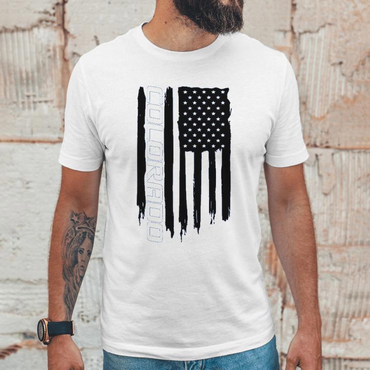 Wheel Spin Addict Colorado Truck American Flag Men T-Shirt