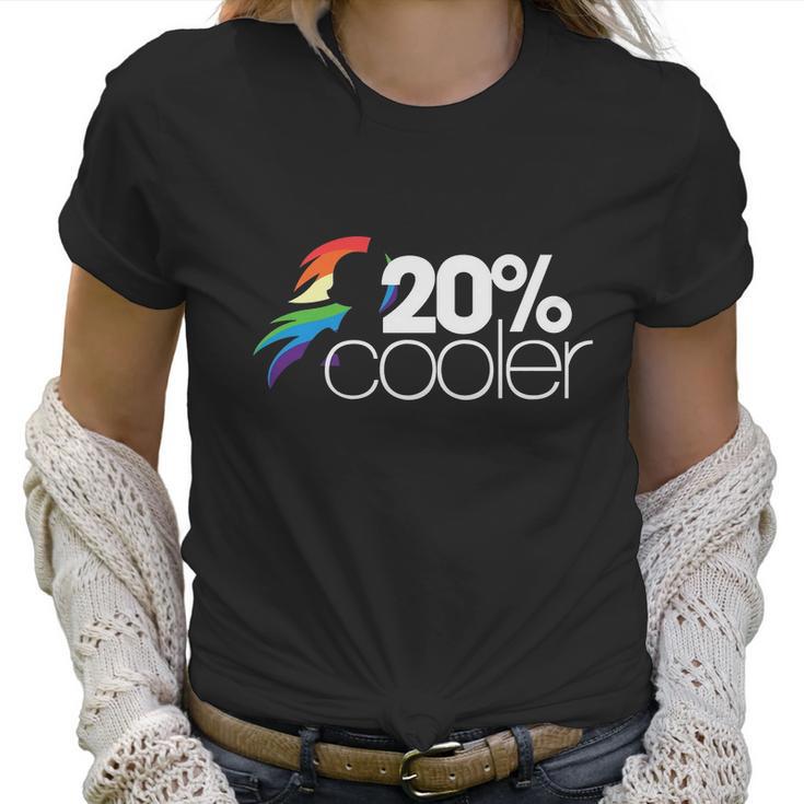 20 Cooler 20 Percent Cooler Cloud My Little Pony Friendship Is Magic Rainbow Dash Women T-Shirt