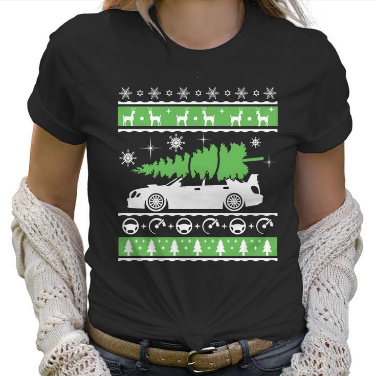 2X Low Toyota Corolla Ae92 Christmas Car Tree Ugly Sweater Women T-Shirt