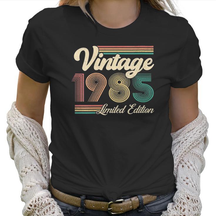 Womens 36 Years Old Gifts Born In 1985 Vintage 36Th Birthday Retro V-Neck Women T-Shirt