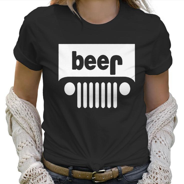 Adult Beer Jeep Funny Drinking -  Drinking Beer T-Shirt Women T-Shirt