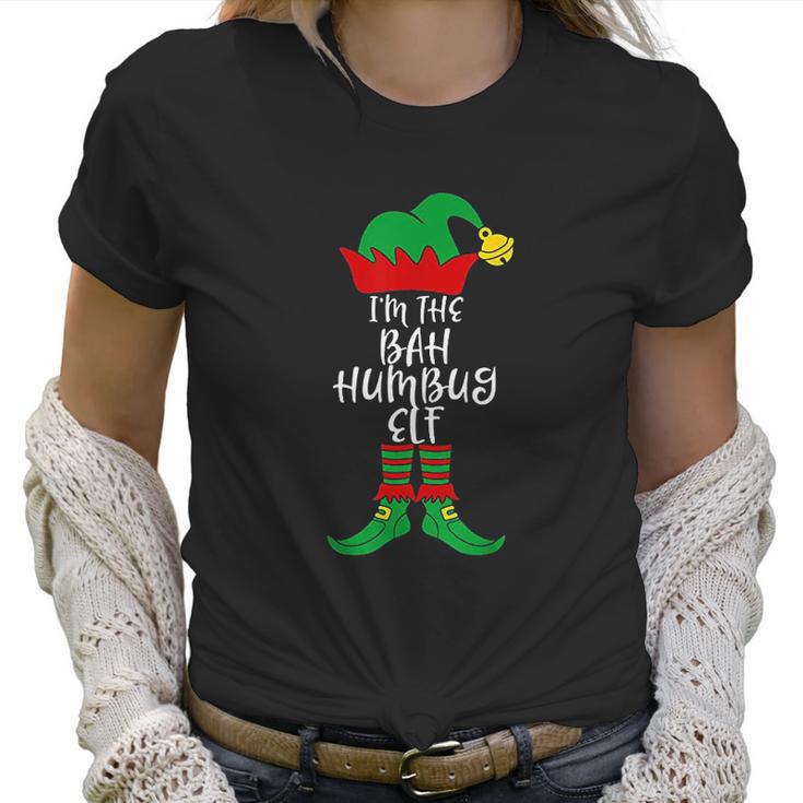 I Am The Bah Humbug Elf Matching Family Christmas Costume Women T-Shirt