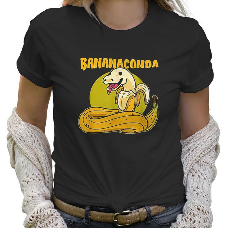 Bananaconda Anaconda Python Cute Snake With Banana Pyjama Women T-Shirt