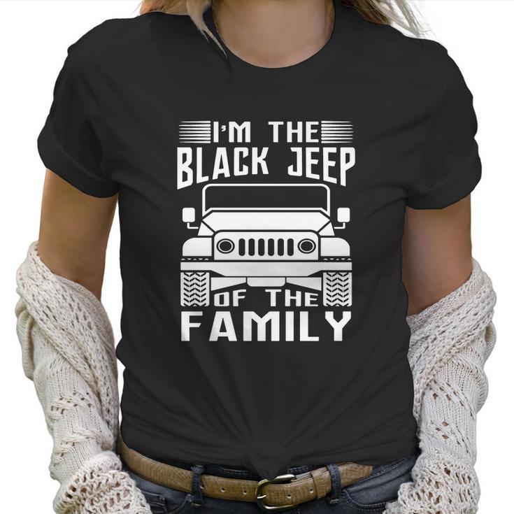 Mens Im The Black Jeep Of The Family Cool Offroad Gift Men Women T-Shirt Graphic Print Casual Unisex Tee Women T-Shirt