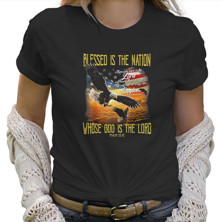 Blessed Is The Nation Whose God Is The Lord Women T-Shirt