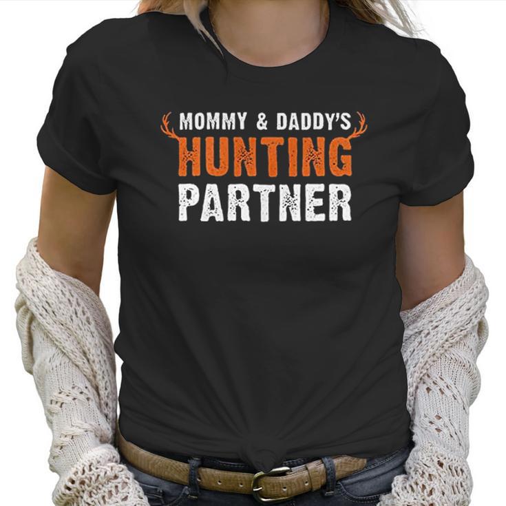 Brisco Brands Mommy And Daddy Hunting Partner Newborn Baby Boy Girl Romper Women T-Shirt