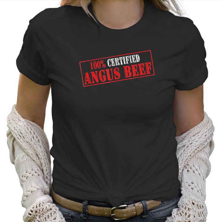 Certified Angus Beef Cattle Vintage Stamp Logo Gift Women T-Shirt