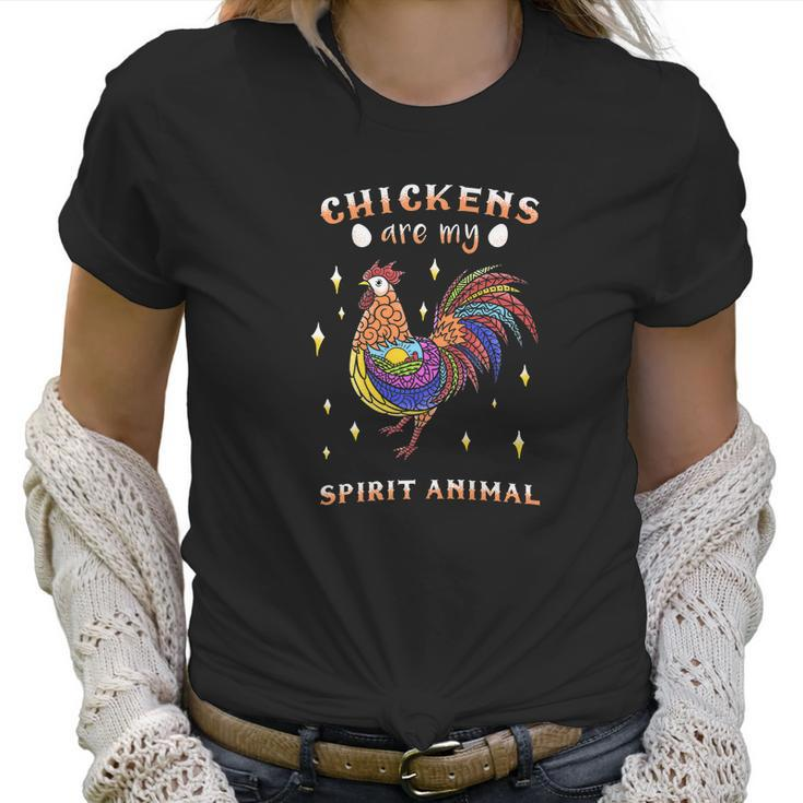 Chickens Are My Spirit Animal Farm Love Egg Women T-Shirt