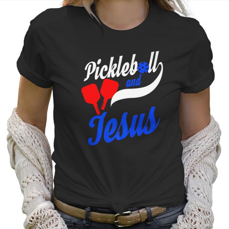 Christian Pickleball Jesus Funny Player Gift Dink Women T-Shirt