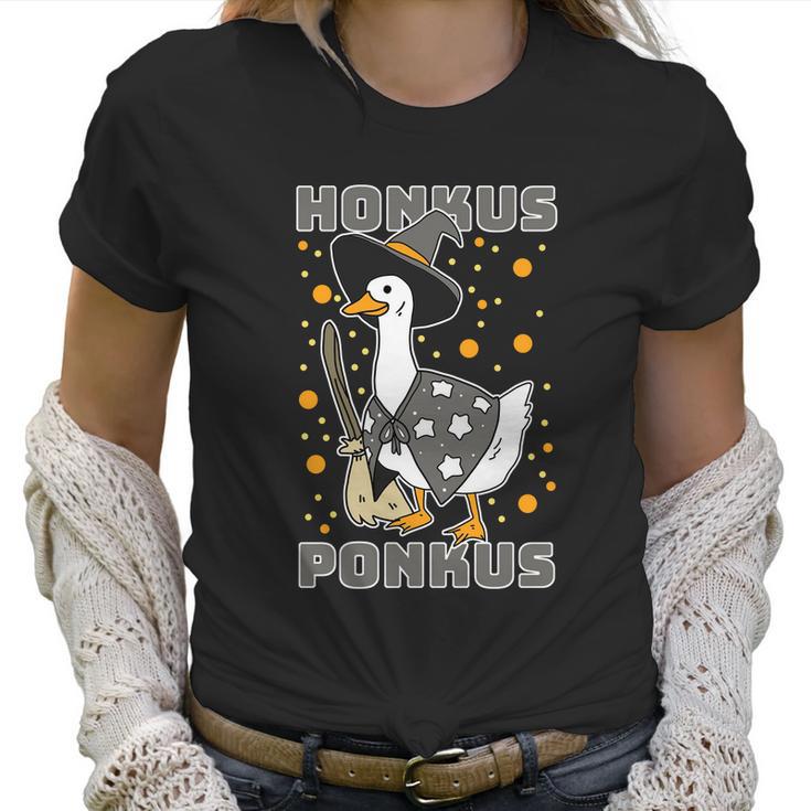 Cute Halloween Funny Halloween Day Honkus Ponkus Funny Duck Halloween Women T-Shirt