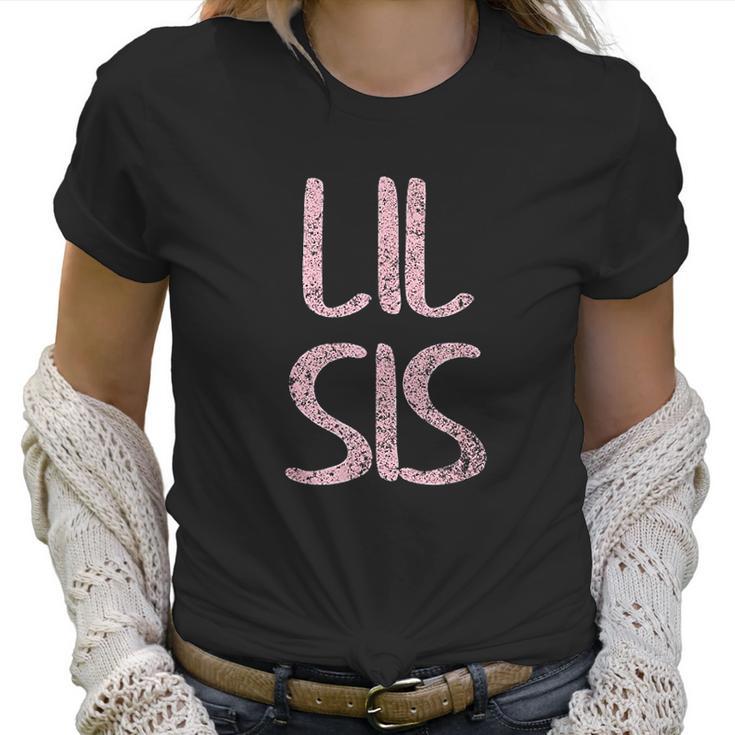 Cute Matching Siblings Brother Sister Gift Lil Sis Women T-Shirt