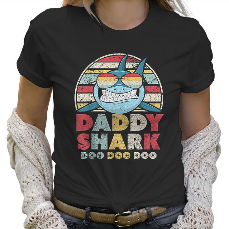 Daddy Shark Gift For Dad Best Christmas Gifts For Dad Women T-Shirt