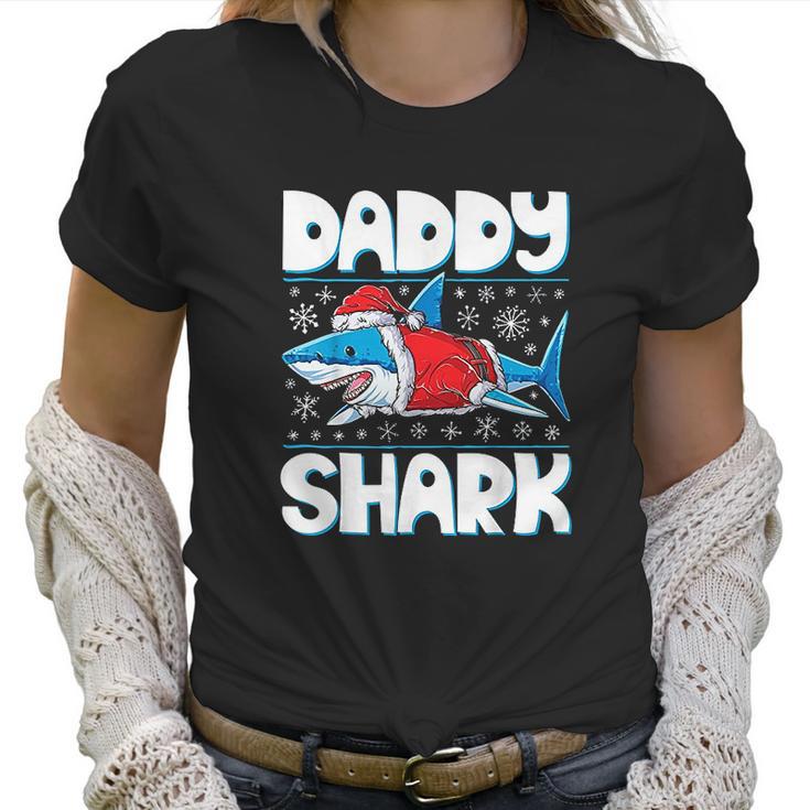 Daddy Shark Santa Christmas Family Matching Women T-Shirt