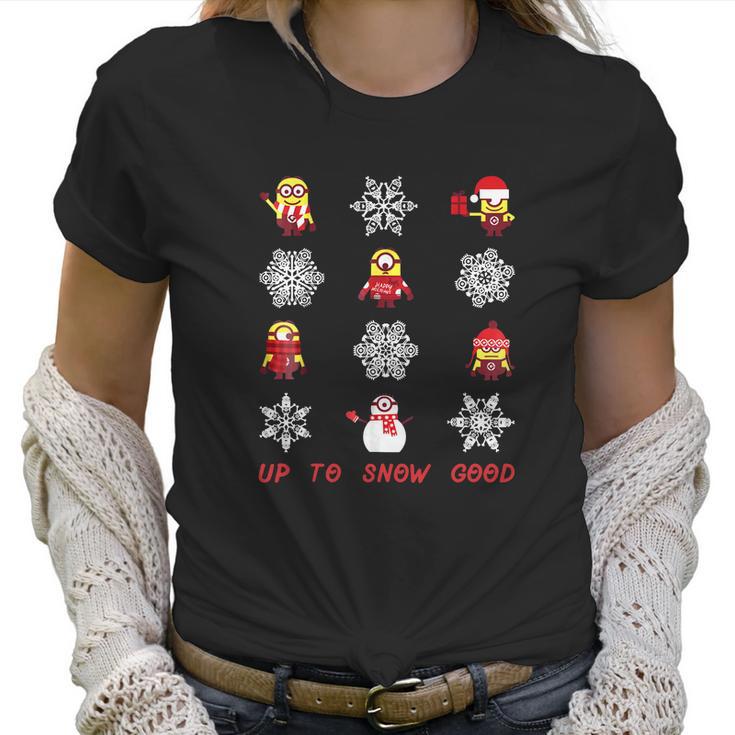 Despicable Me Minions Snowflake Christmas Women T-Shirt