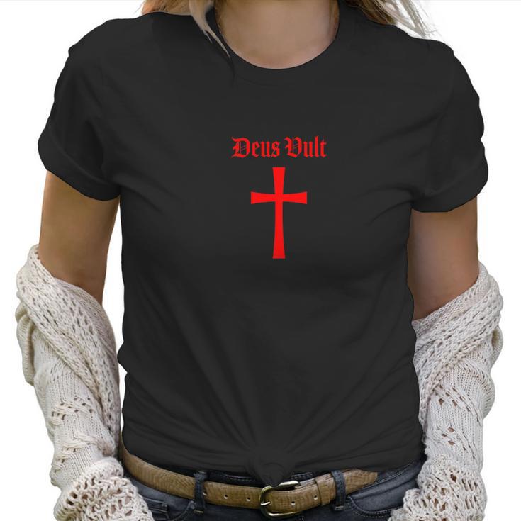 Deus Vult God Wills Crusader Tee Women T-Shirt